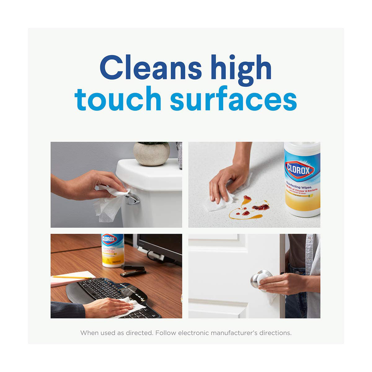 Clorox Bleach Free Disinfecting Wipes Value Pack, 3 pk