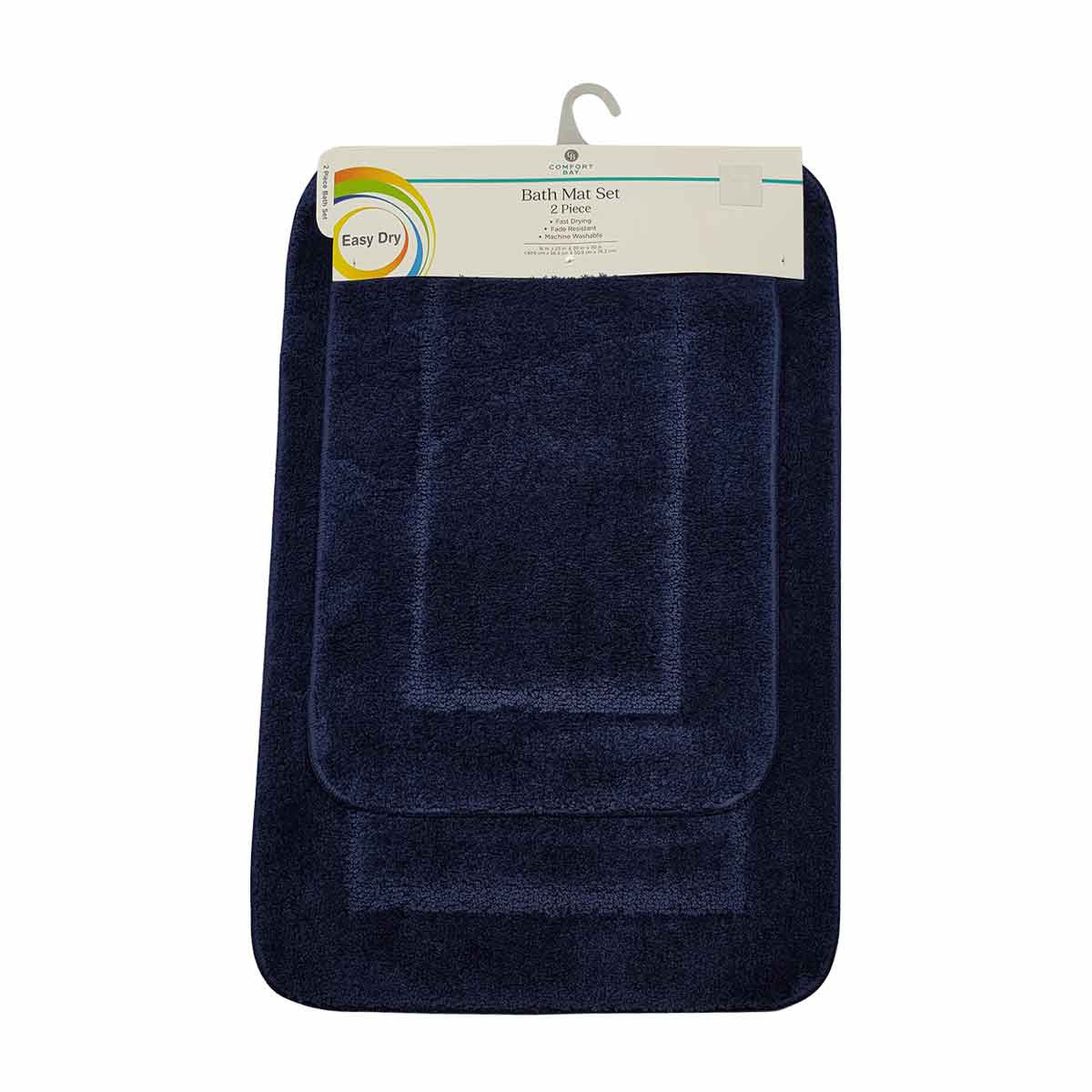 Comfort Bay Easy Dry Bath Mat Set, 2 pc - Assorted