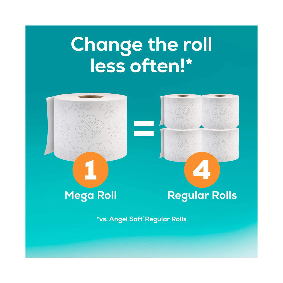 Angel Soft Toilet Paper Mega Rolls, Fresh Linen, 8 ct