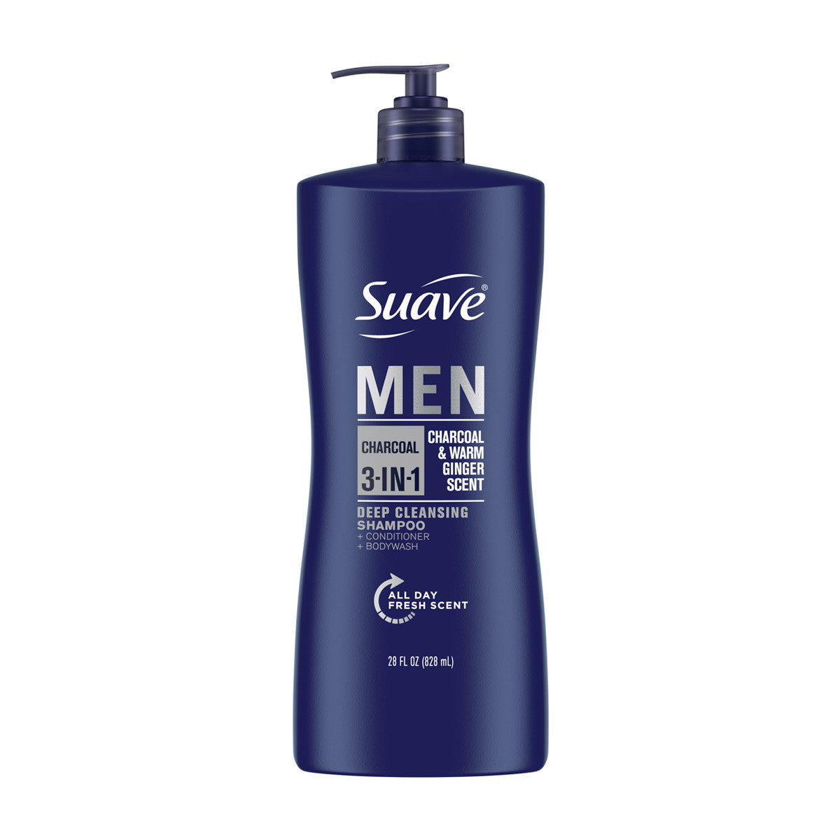 Suave Men 3 in 1 Charcoal, 28 oz