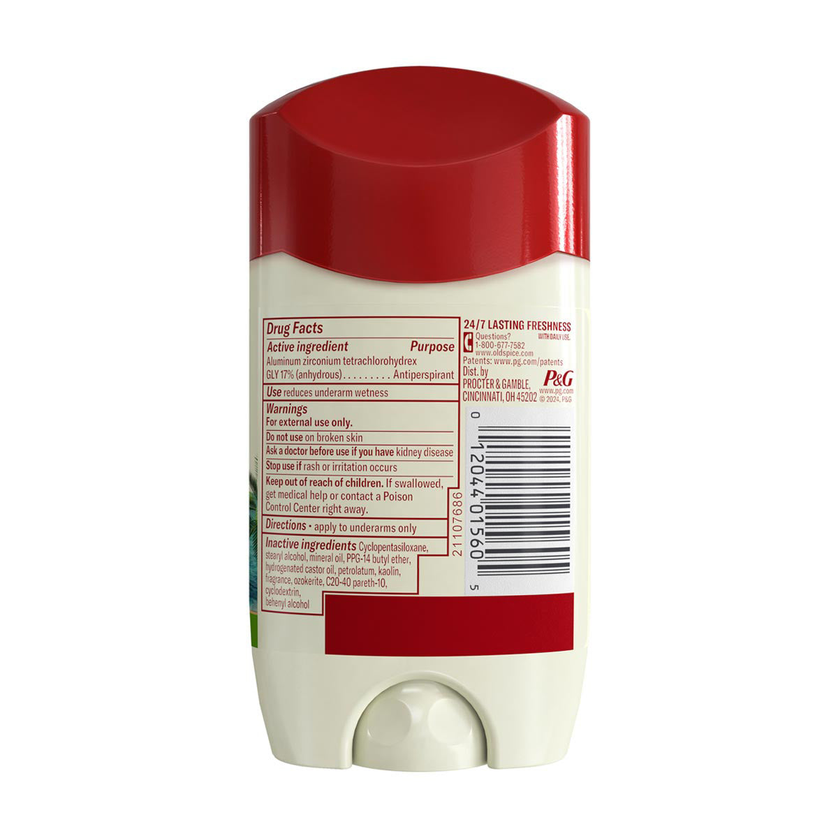 Old Spice Men's Antiperspirant & Deodorant Fiji with Palm Tree, 24/7 Sweat Protection, 2.6oz
