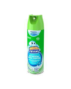 Scrubbing Bubbles Bathroom Grime Fighter Aerosol, Rainshower, 20 oz