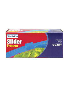 True Living Slider Quart Freezer Bag, 25 ct