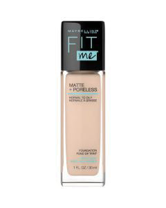 Maybelline Fit Me Matte + Poreless Liquid Foundation Makeup - Classic Ivory
