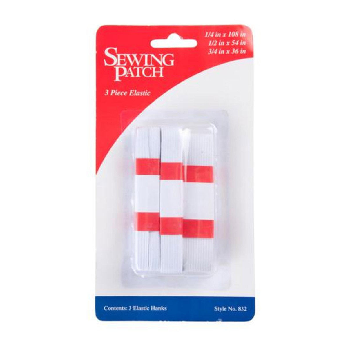 Sewing Patch Elastic Hanks, 3 pcs