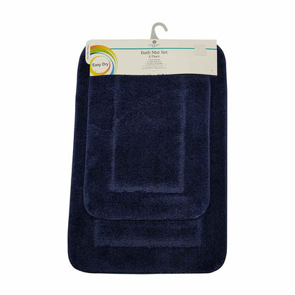 Comfort Bay Easy Dry Bath Mat Set, 2 pc - Assorted