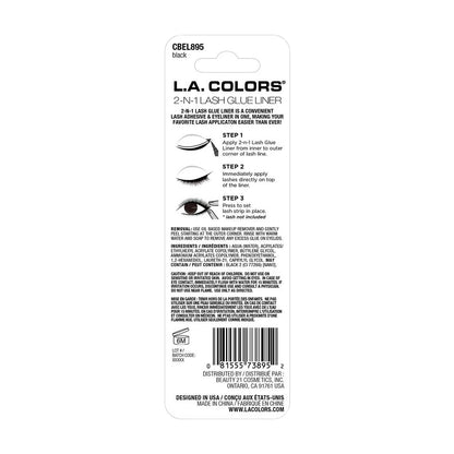 LA Colors 2n1 Lash Glue Liner - Black
