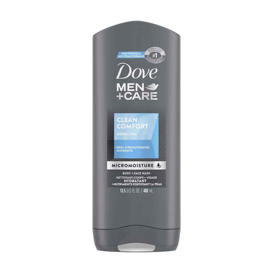Dove Men+Care Hydrating Clean Comfort Body and Face Wash, 1 ct