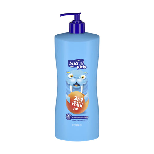 Suave Kids 3in1 Shampoo Conditioner & Body Wash - Peach Pal, 28 fl oz