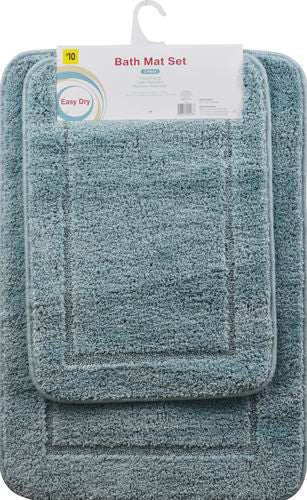 Comfort Bay Easy Dry Bath Mat Set, 2 pc - Assorted