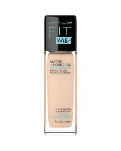 Maybelline Fit Me Matte + Poreless Liquid Foundation Makeup - Ivory