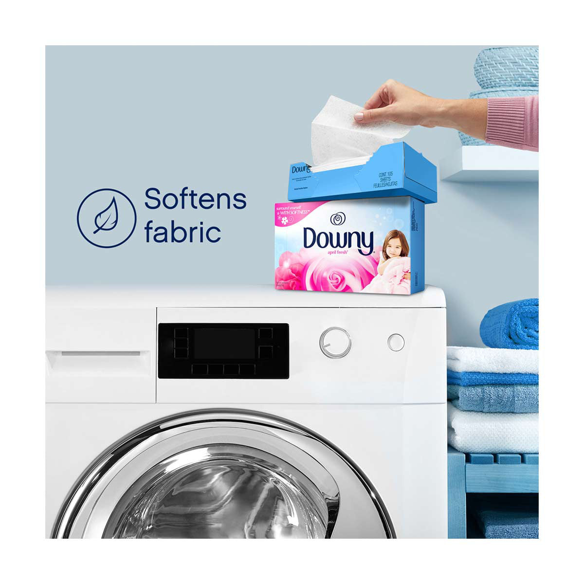 Downy April Fresh Dryer Sheets, 34 ct