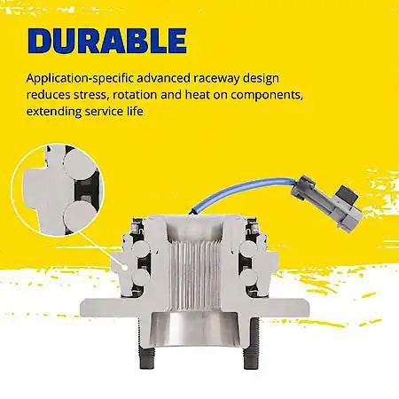Wheel Bearing and Hub Assembly: Front, 6 Studs