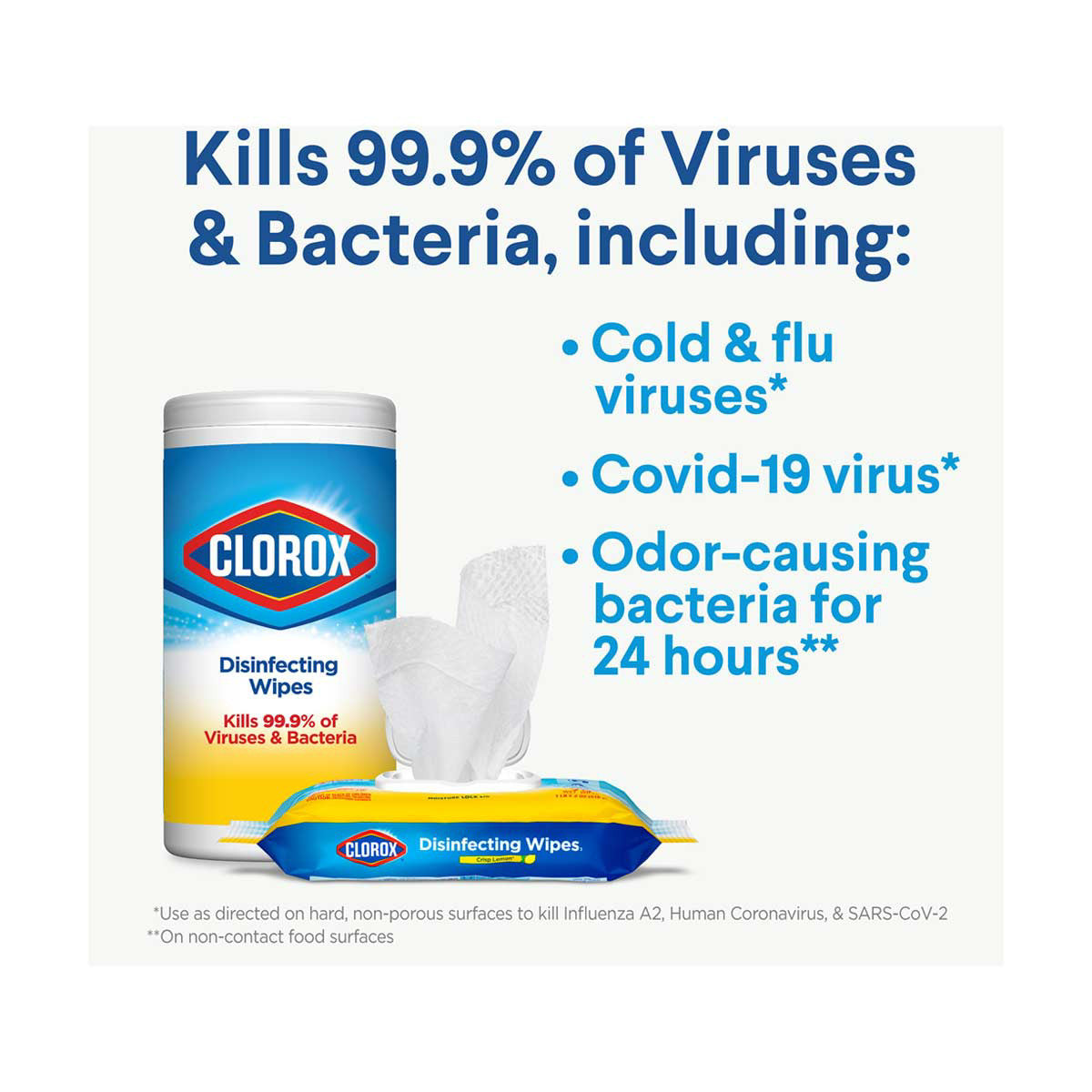 Clorox Bleach Free Disinfecting Wipes Value Pack, 3 pk