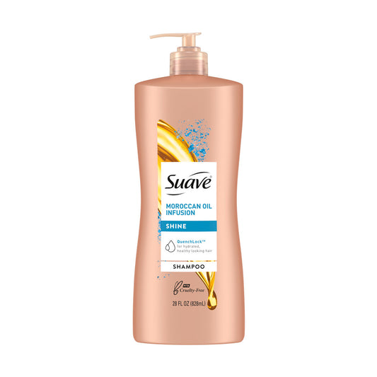 Suave Moroccan Oil Infusion Shine Shampoo, 28 fl oz