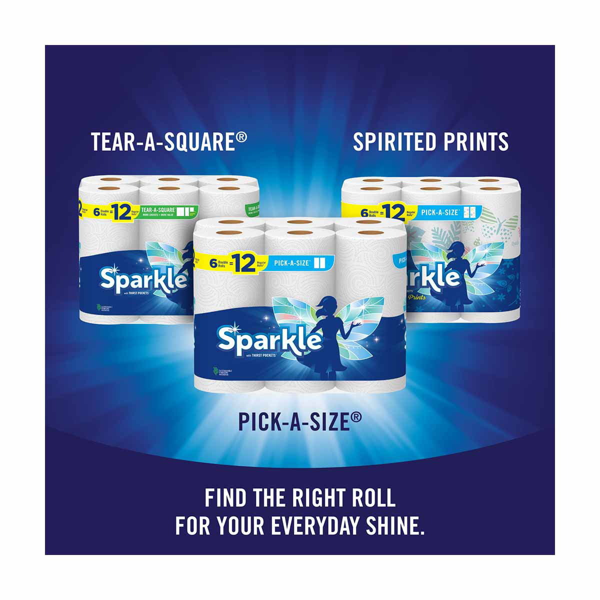 Sparkle Pick-A-Size Paper Towels, 10 pk