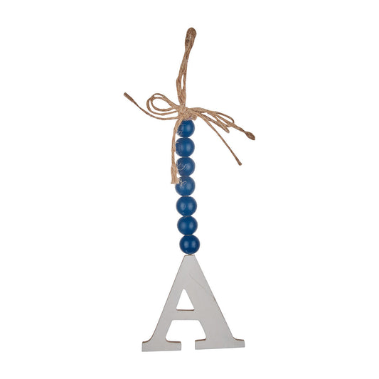 Wooden Letter Monogram Beads, Assorted