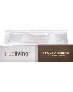 True Living LED Tea Light Candles, 2 pk