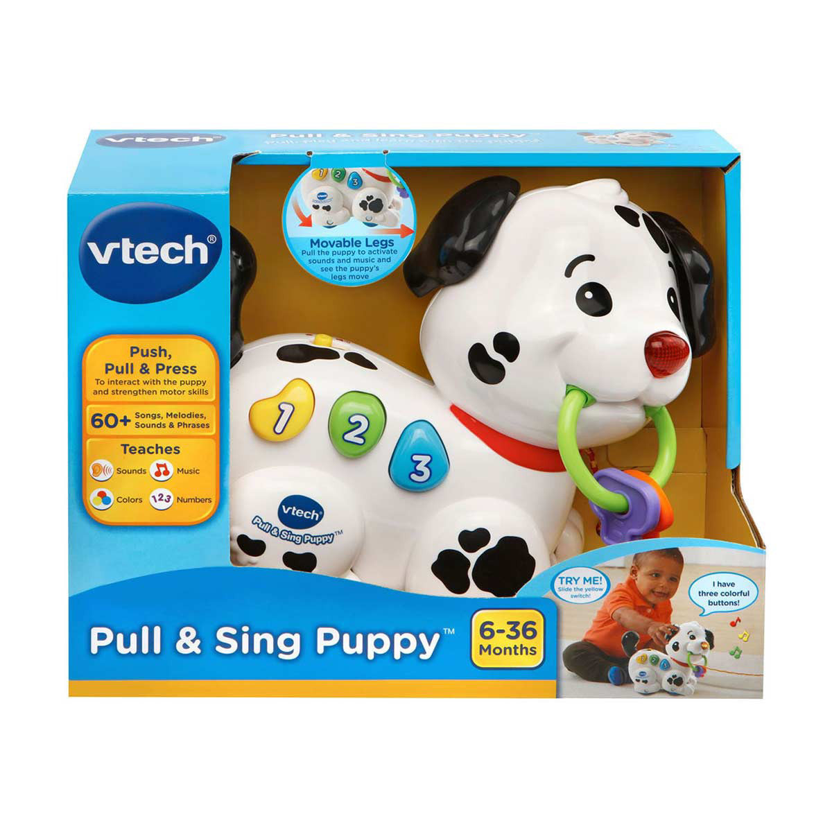VTech Pull & Sing Puppy Toy, 6-36 Months