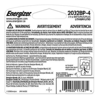 2032 Batteries (4 Pack), 3V Lithium Coin Batteries