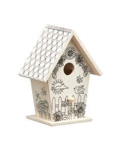 Mini Crafts Color-In Decorative Birdhouse