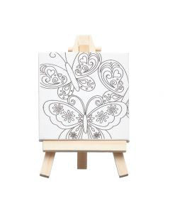 Mini Crafts Canvas & Easel - Assorted
