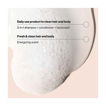 Suave Men Citrus Rush 3-in-1 Shampoo, Conditioner & Body Wash, 12.6 oz