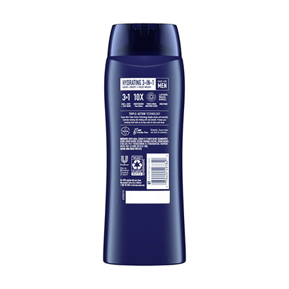 Suave Men Hydrating 3-in-1 Hair, Body & Face Wash, Citrus & Musk, 18 fl oz