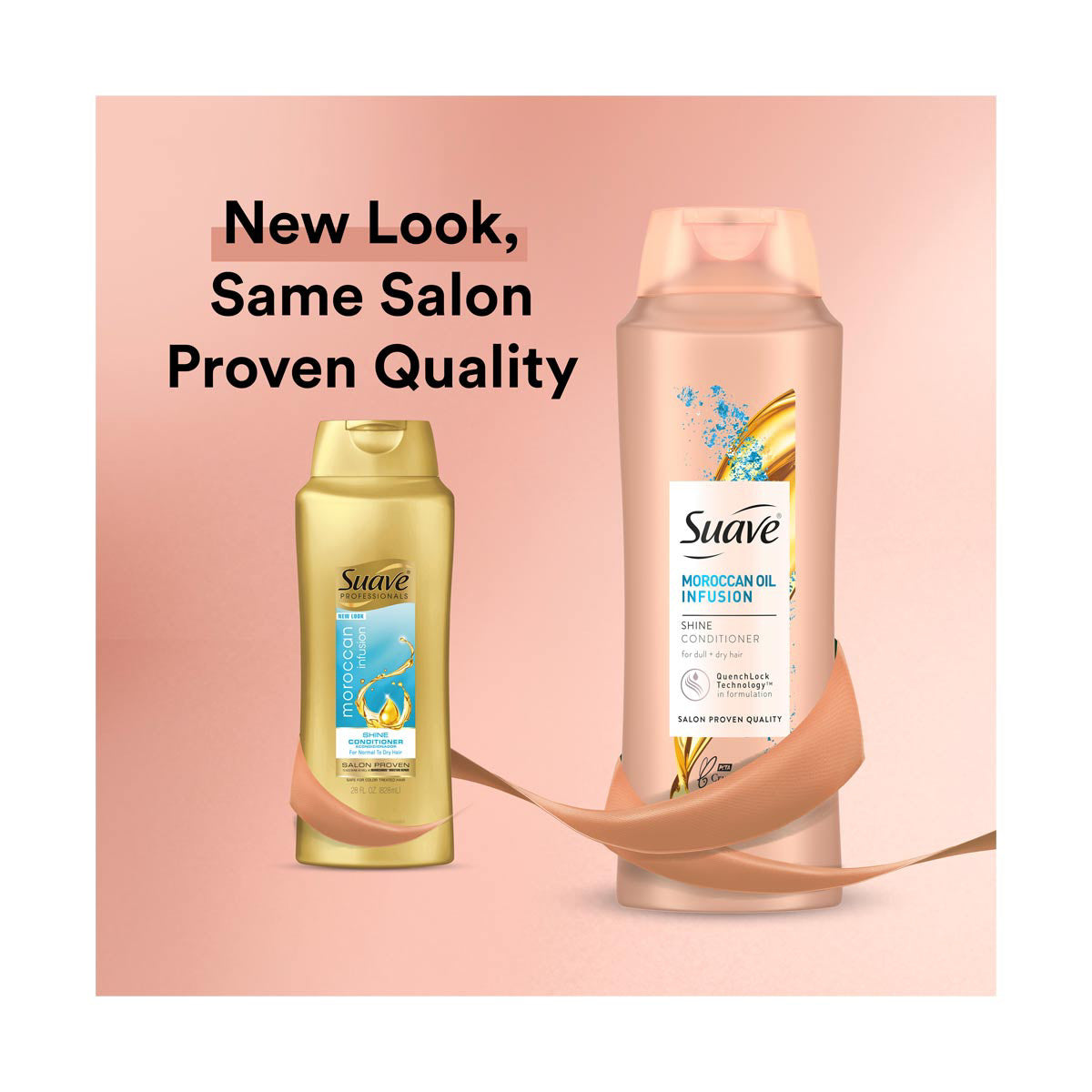 Suave Moroccan Oil Infusion Shine Conditioner, 28 fl oz