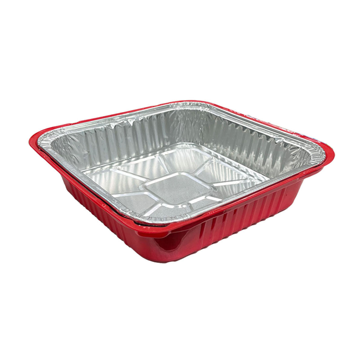 Foil Square Cake Pans with Lids, 2 pk