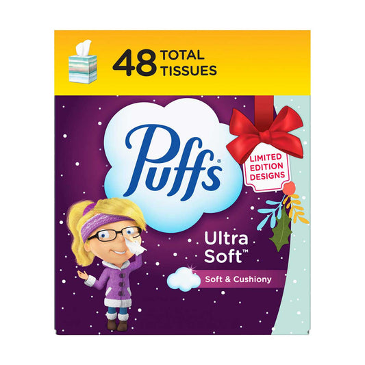 Puffs Ultra Soft Facial Tissues, 48 Tissues Per Cube, 1 ct