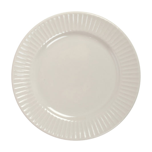 Embossed Rim Side Plate, White