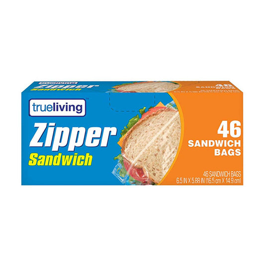 True Living Sandwich Bags, 46 ct