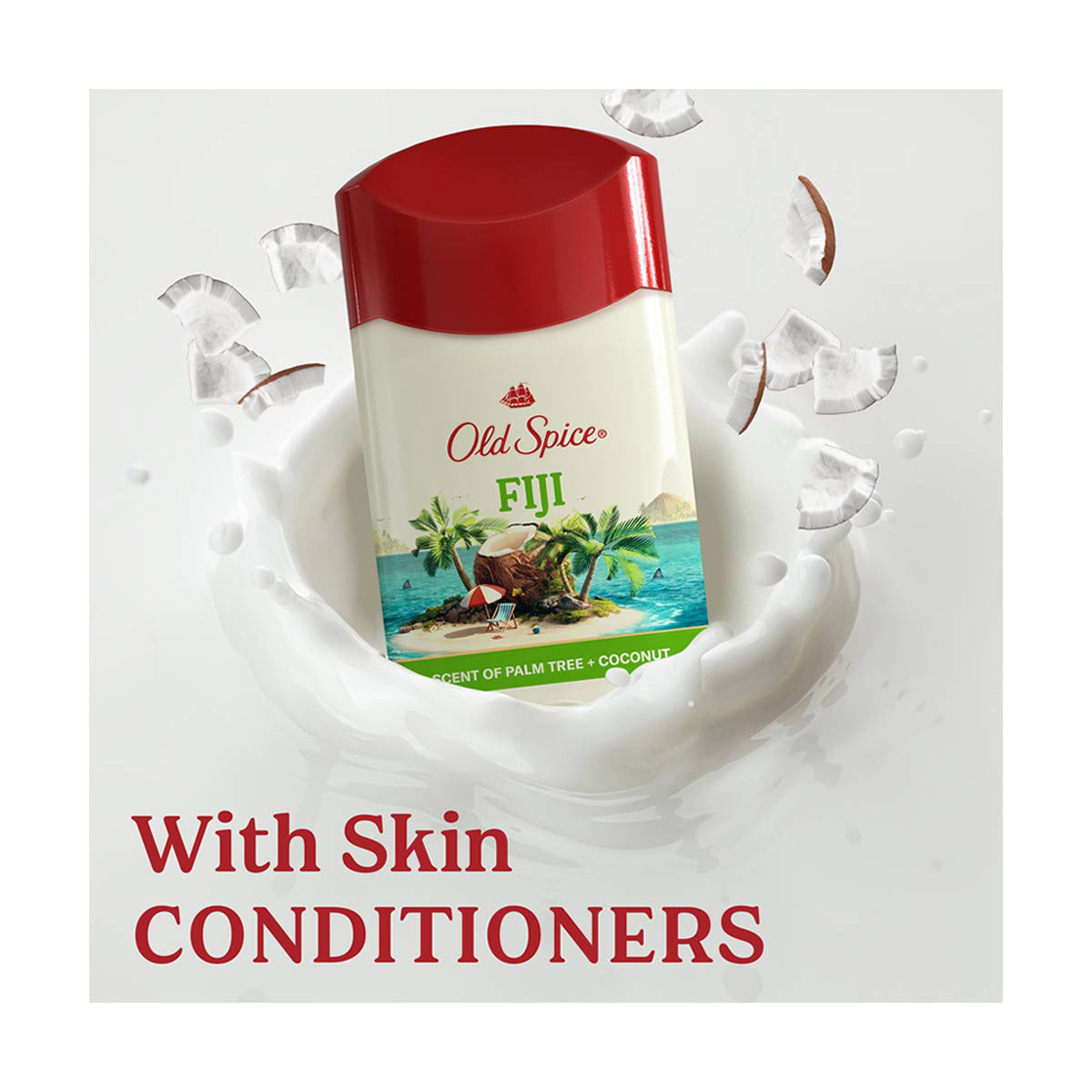 Old Spice Men's Antiperspirant & Deodorant Fiji with Palm Tree, 24/7 Sweat Protection, 2.6oz