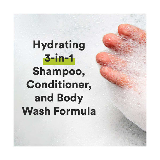 Suave Men 3-in-1 Shampoo, Conditioner & Body Wash - Aloe Vera & Bergamont Scent, 28 fl oz