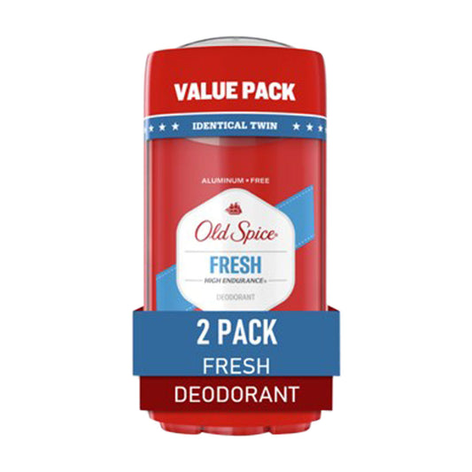 Old Spice High Endurance Deodorant for Men, Aluminum Free, Fresh Scent, 3.0 oz Twin Pack