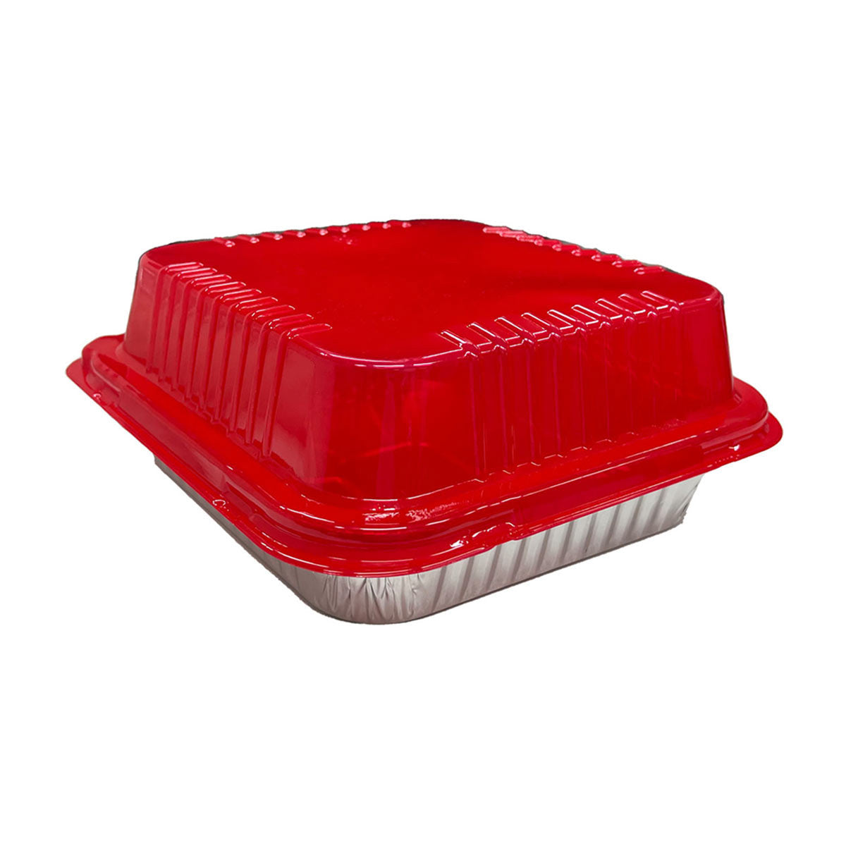 Foil Square Cake Pans with Lids, 2 pk