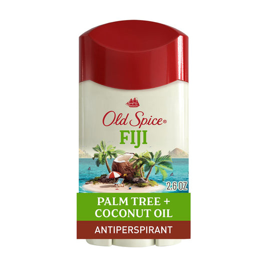 Old Spice Men's Antiperspirant & Deodorant Fiji with Palm Tree, 24/7 Sweat Protection, 2.6oz