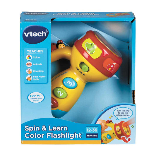 VTech Spin & Learn Color Flashlight Toy, 12-36 Months